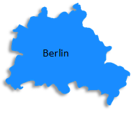 Karte Umrandung Bezirke Stadt Berlin